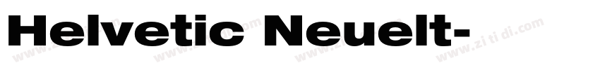 Helvetic Neuelt字体转换